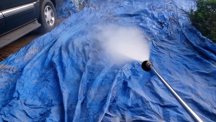 Scrub any remaining stubborn dirt with a brush.