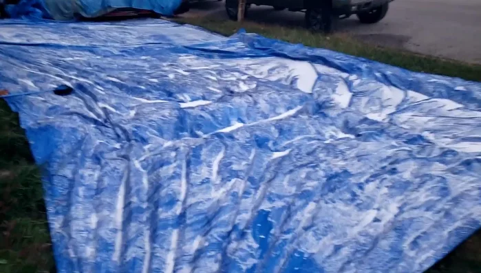 Rinse off the soap thoroughly with the pressure washer.