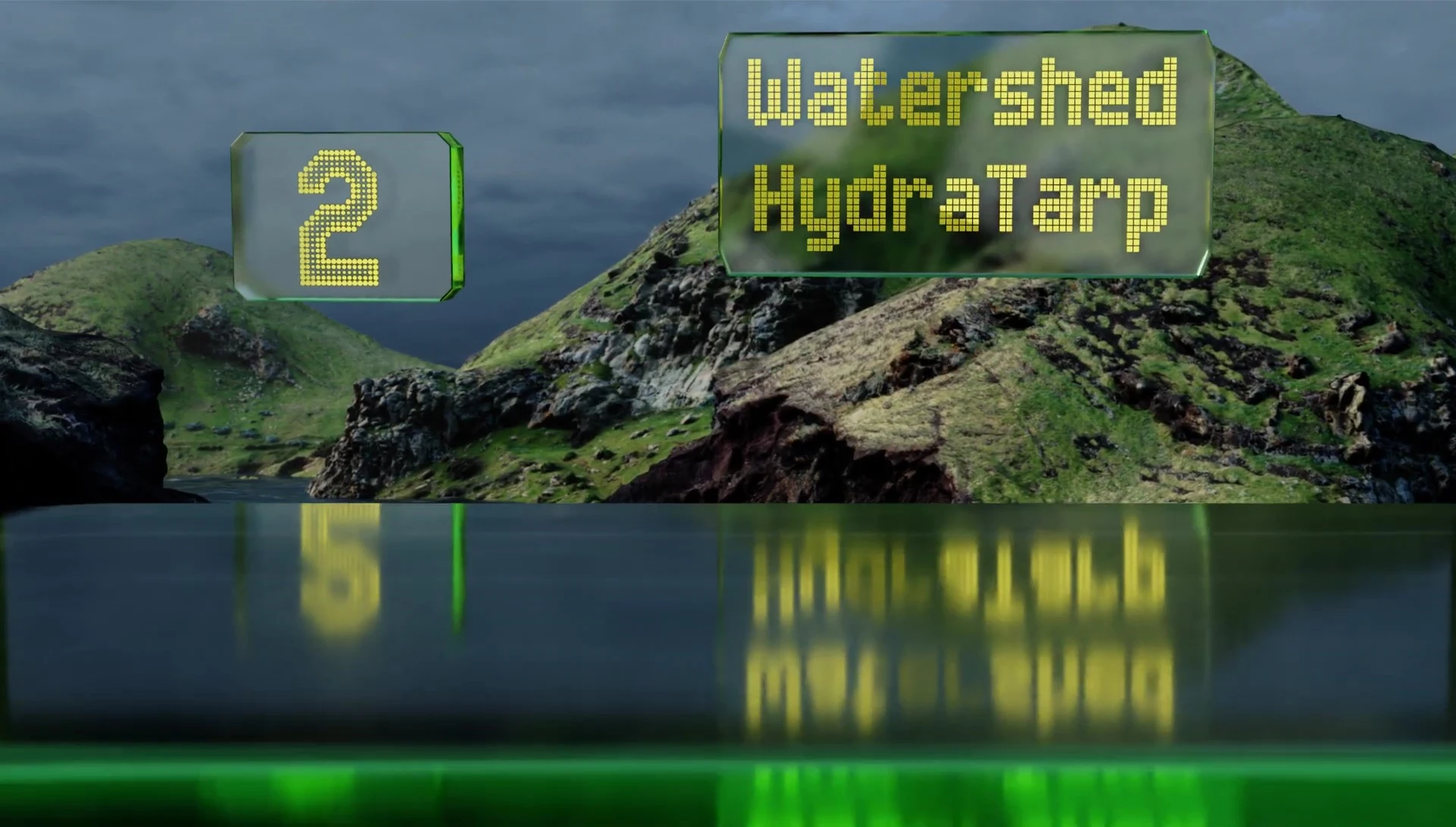 The Watershed Hydra tarp, showing its robust construction.