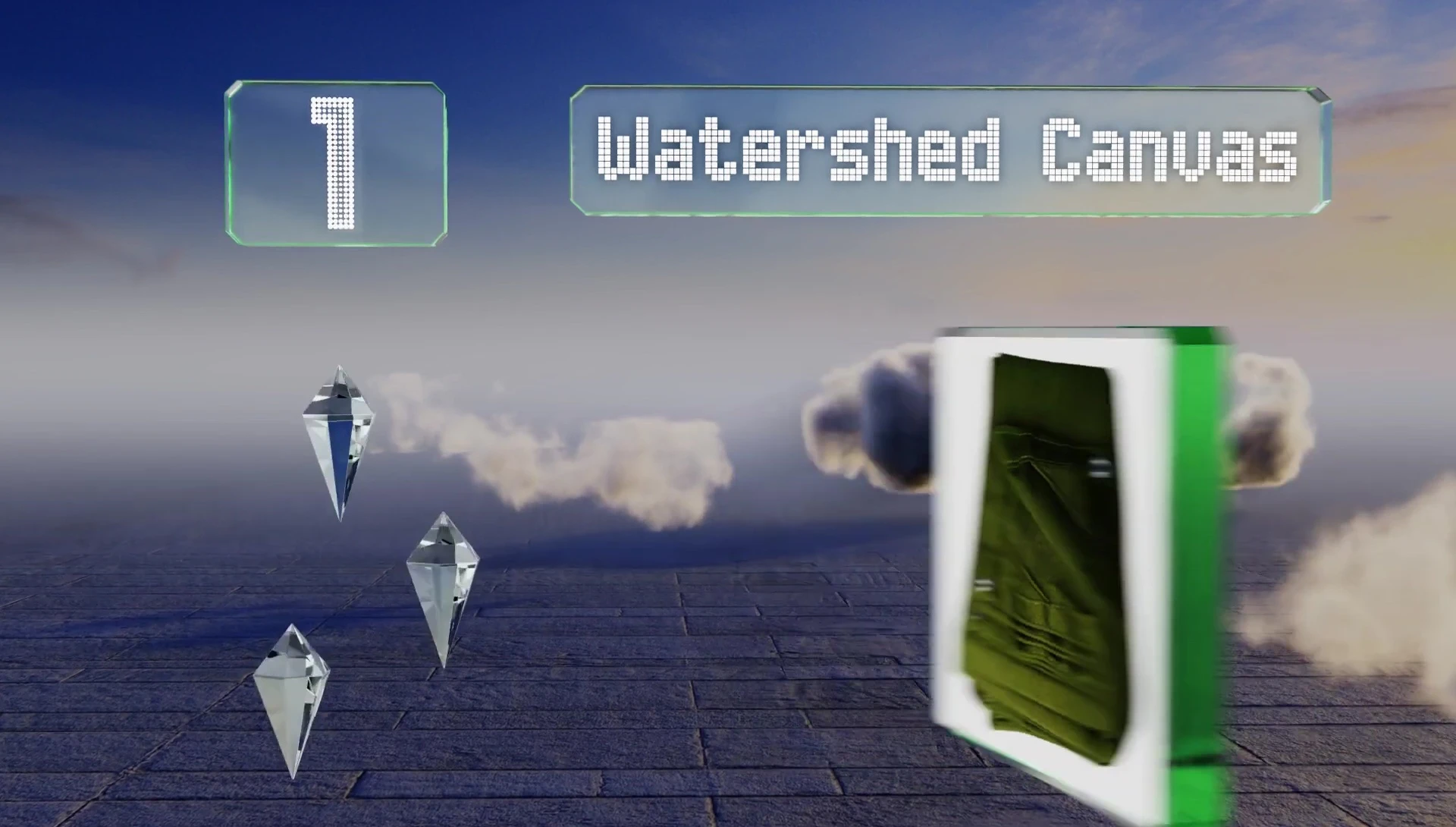 Close-up of the Watershed Canvas tarp showing its reinforced corners.