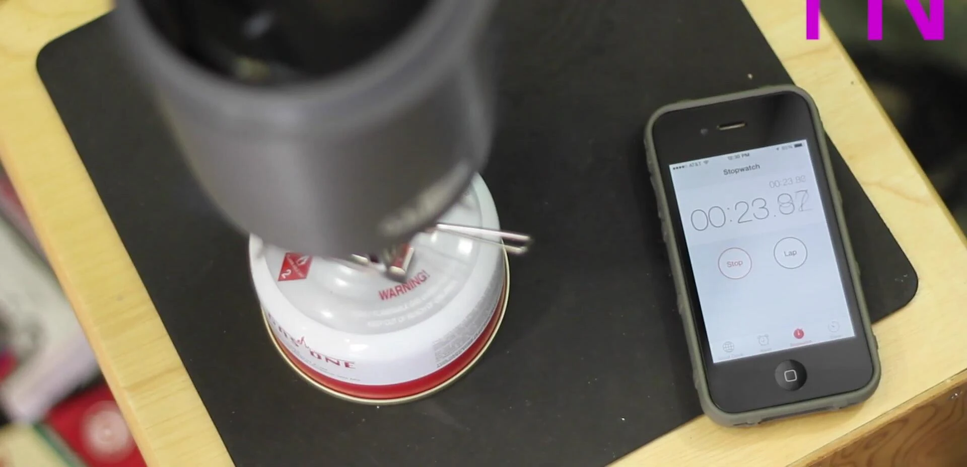 Timelapse of water boiling