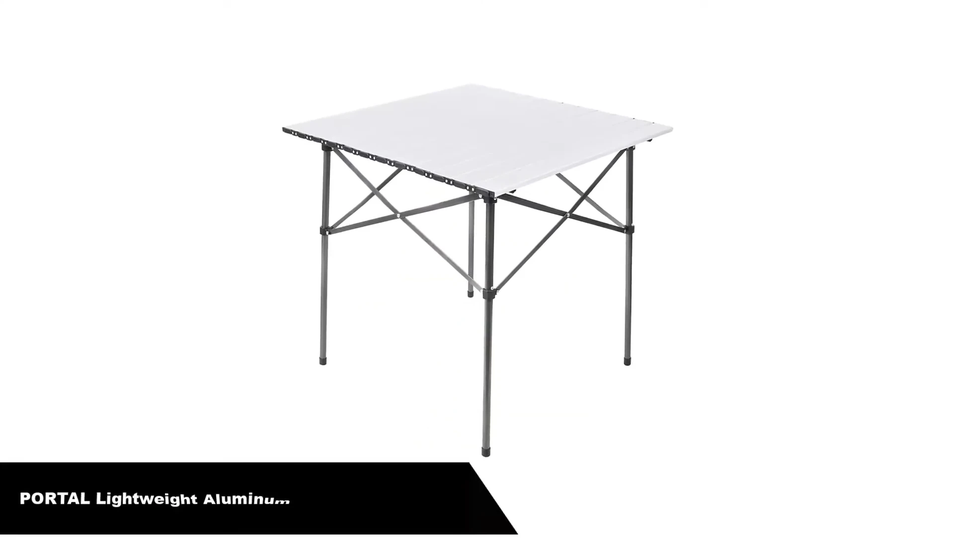 The Portal table showcased in a campsite