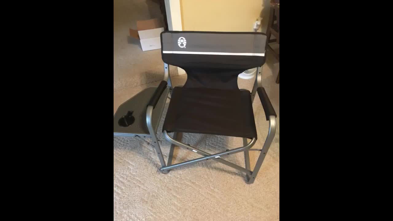The Coleman chair package arriving