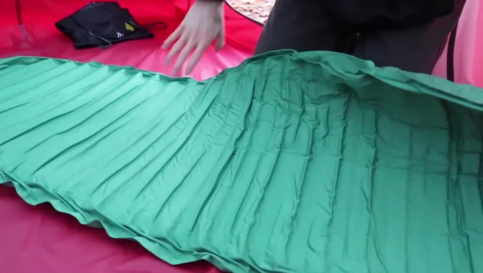 Fold the pad in half. (This step is optional but makes the next step easier)