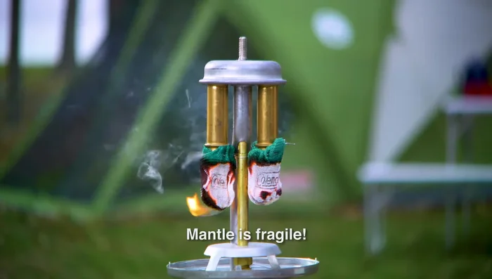 Replace the glass globe, ventilator, and nut.