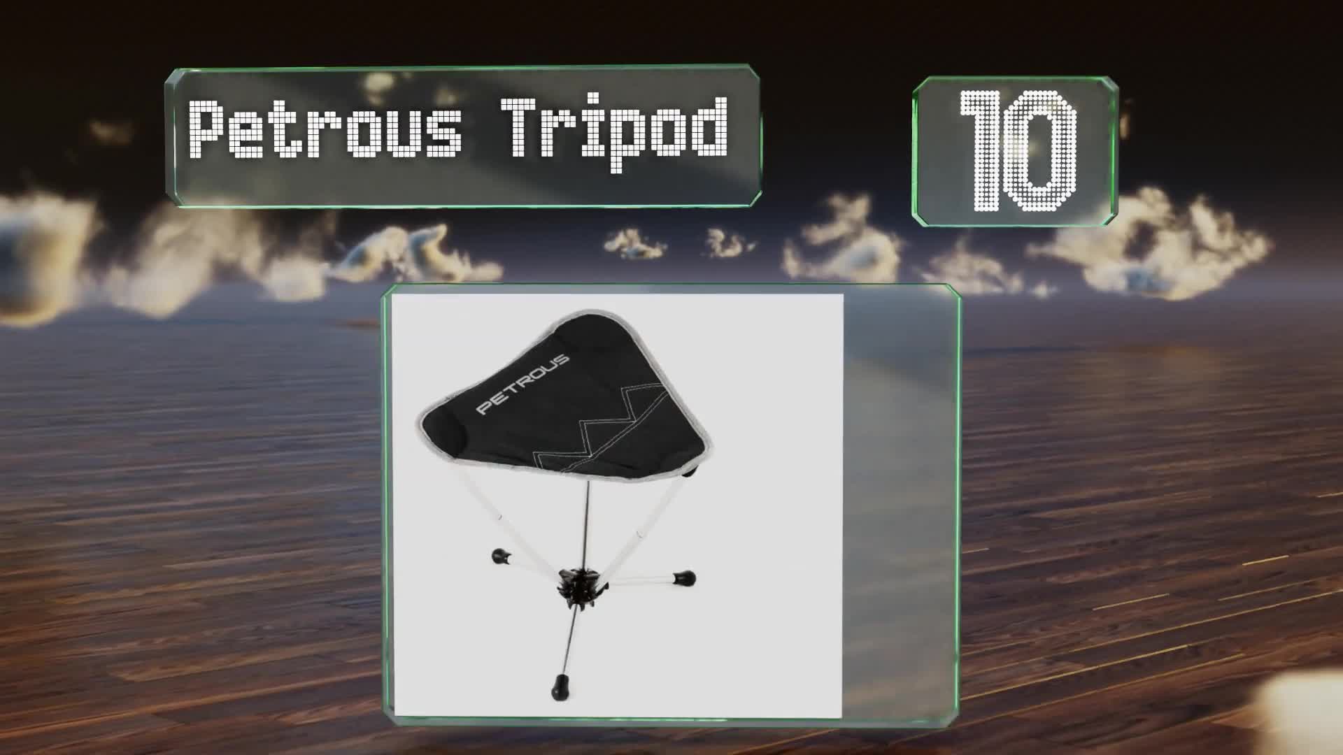 Petrel Tripod Chair deploying