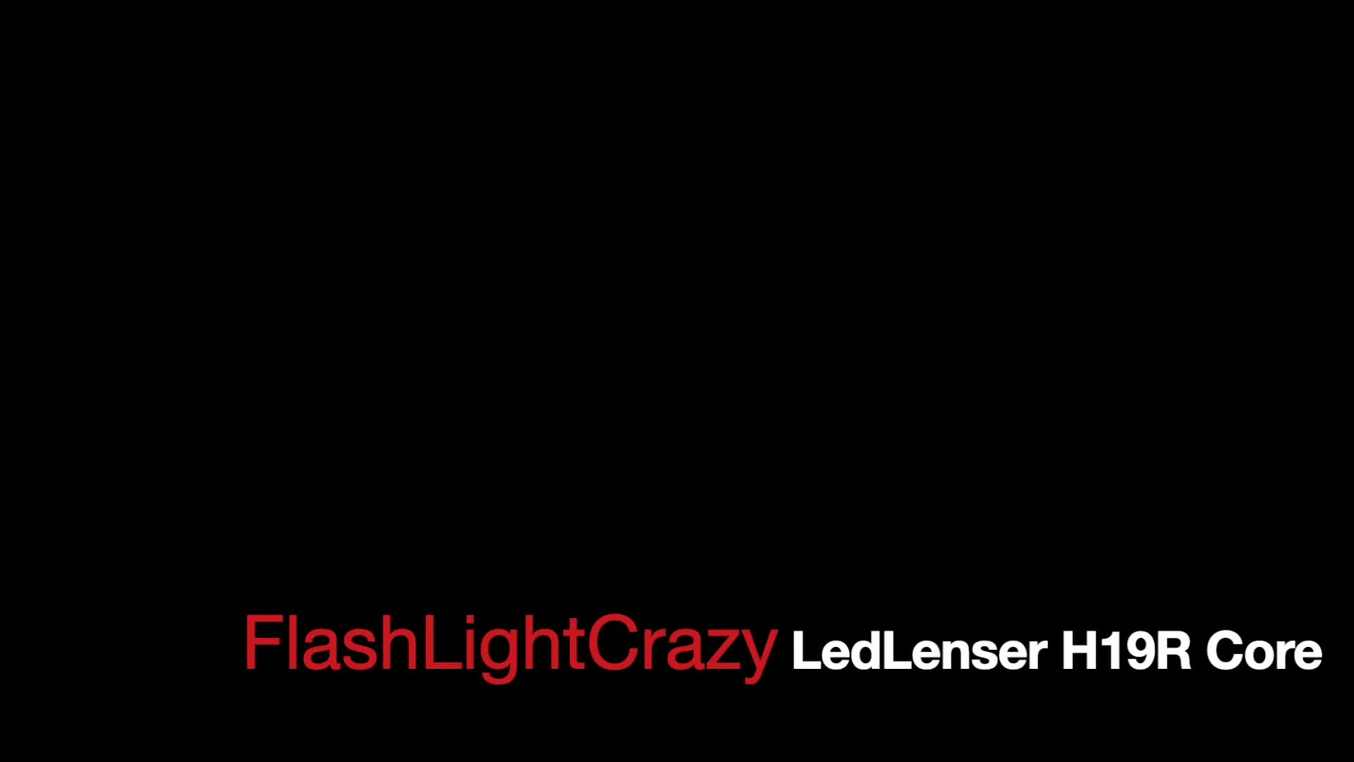 The contents of the LedLenser H19R Core package laid out on a surface.