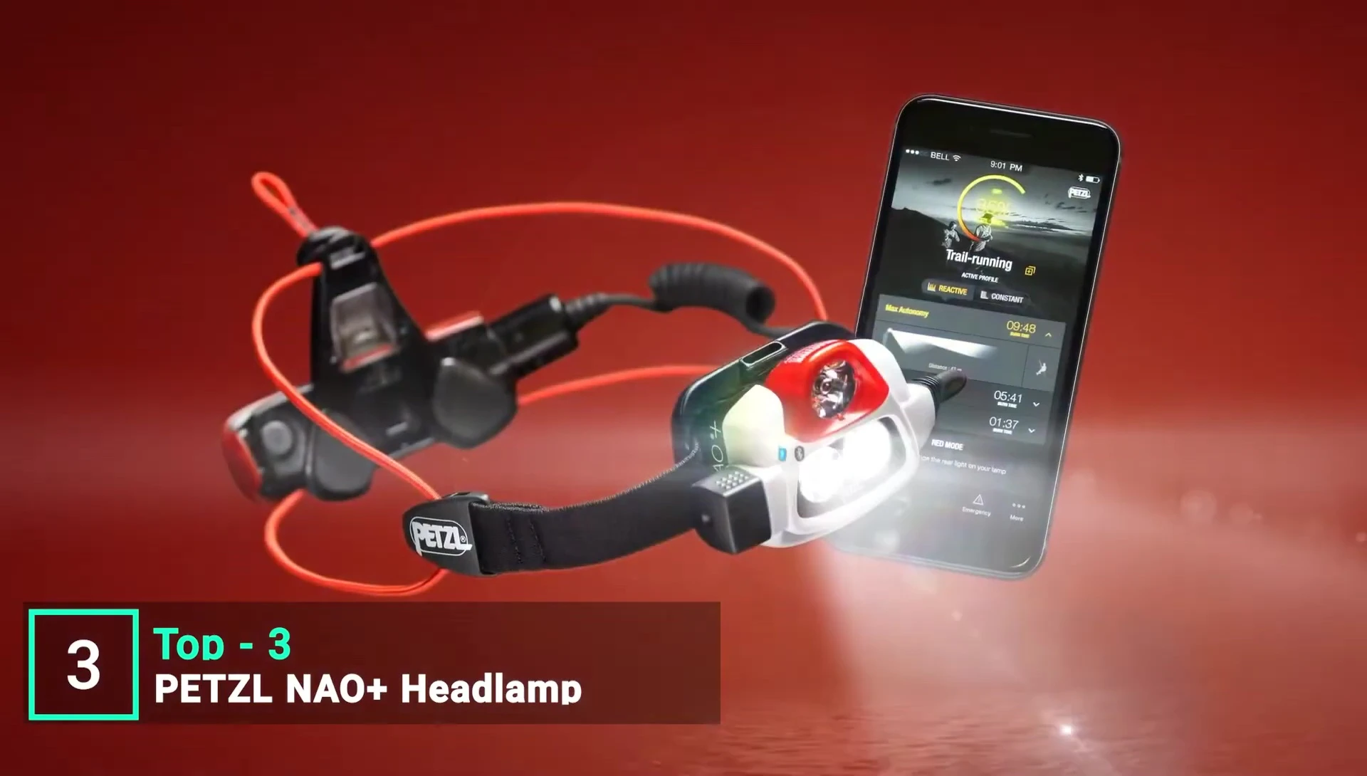 Petzl Nao Plus headlamp close-up