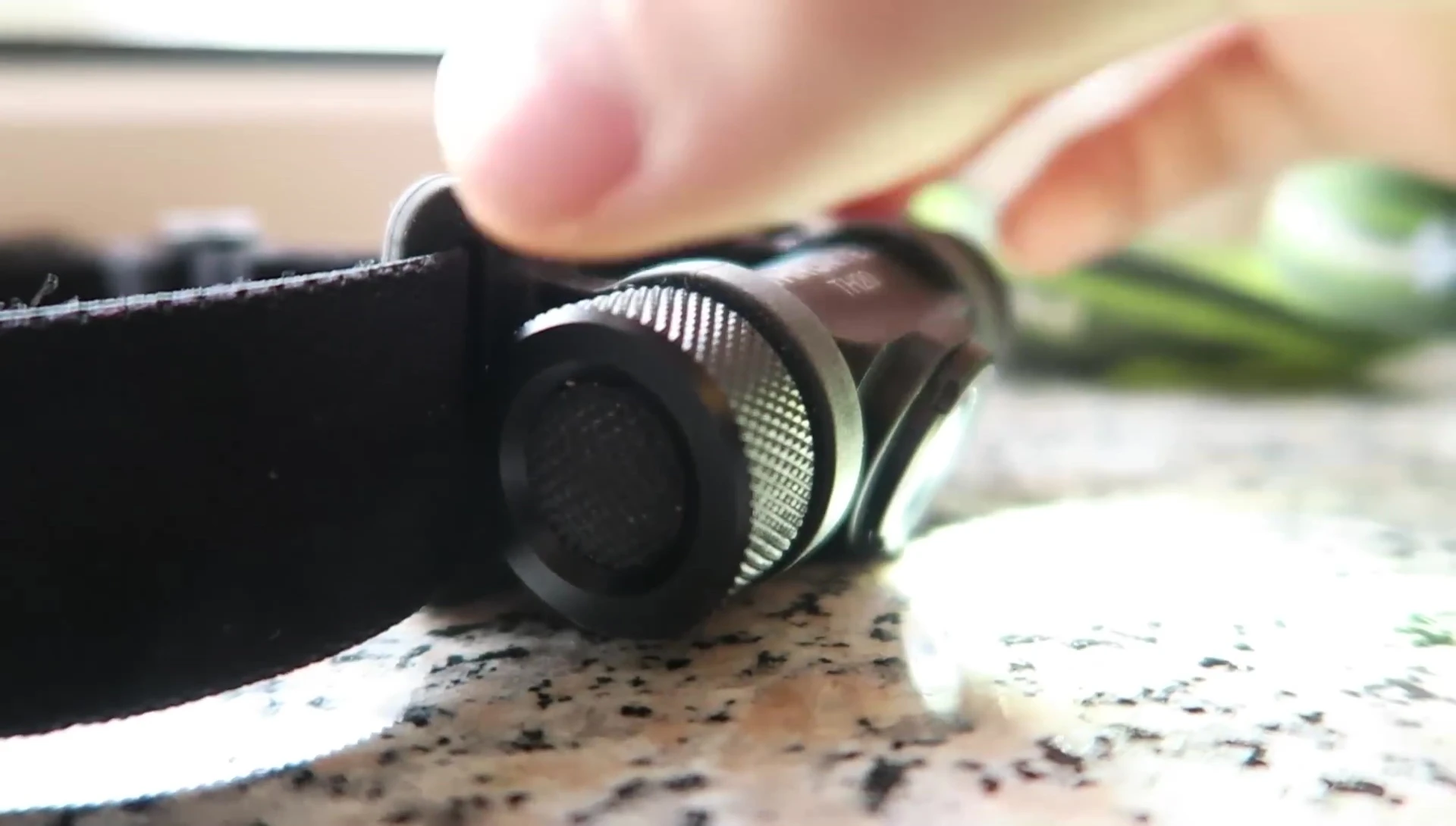 Demonstrating the button operation