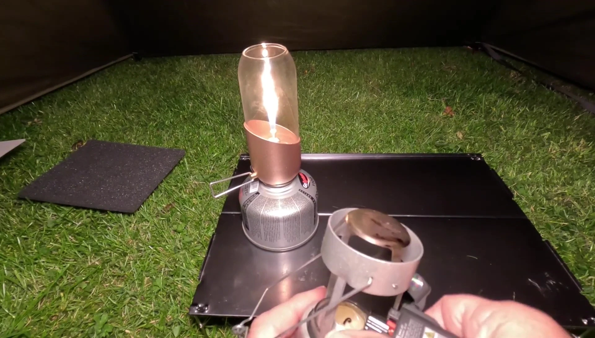 Lighting the UCO Candle Lantern
