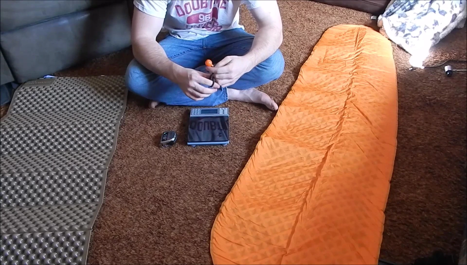 Discussion about comfort and sleeping pad use.