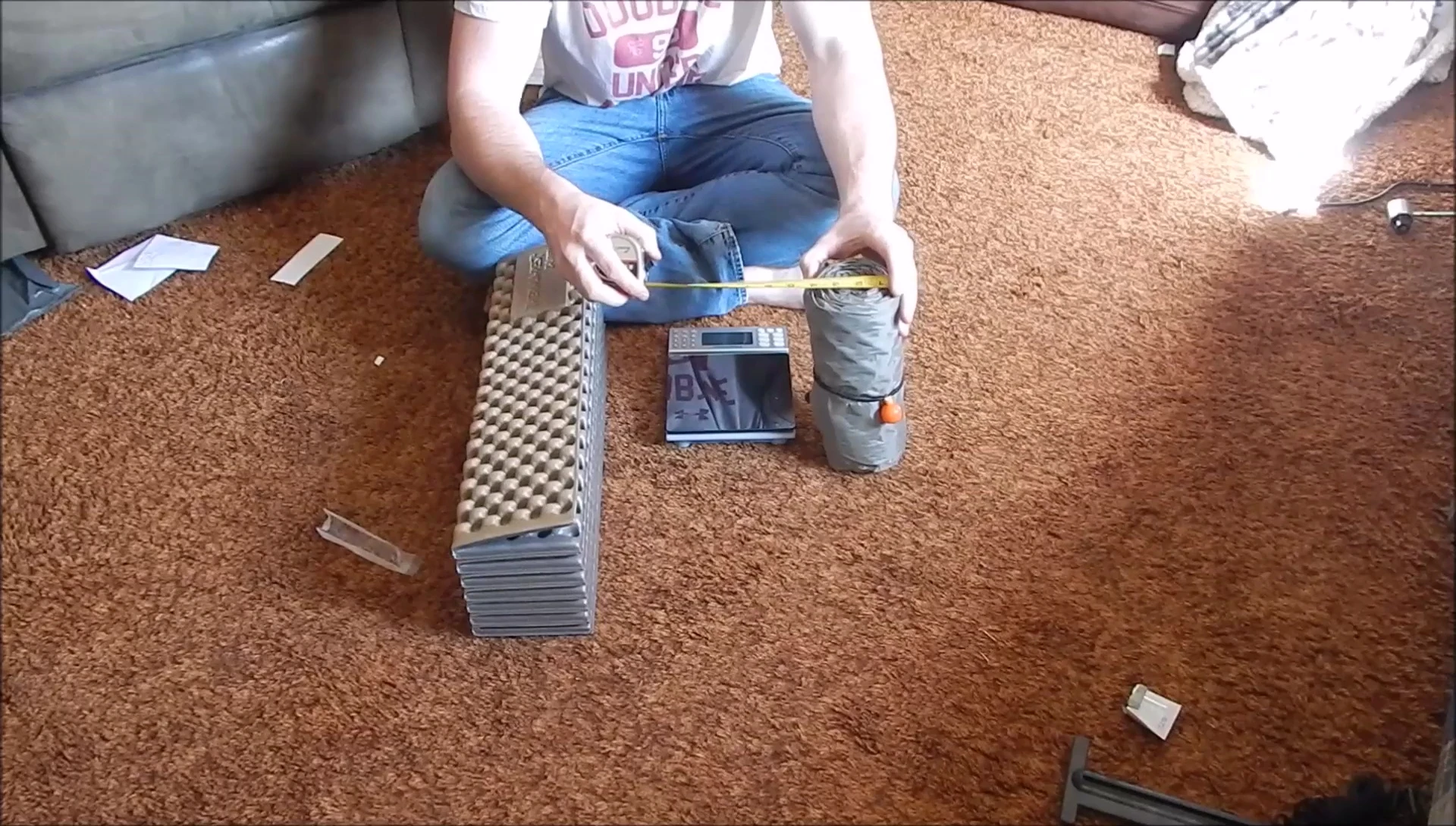 Packed size of the Therm-a-Rest ProLite.