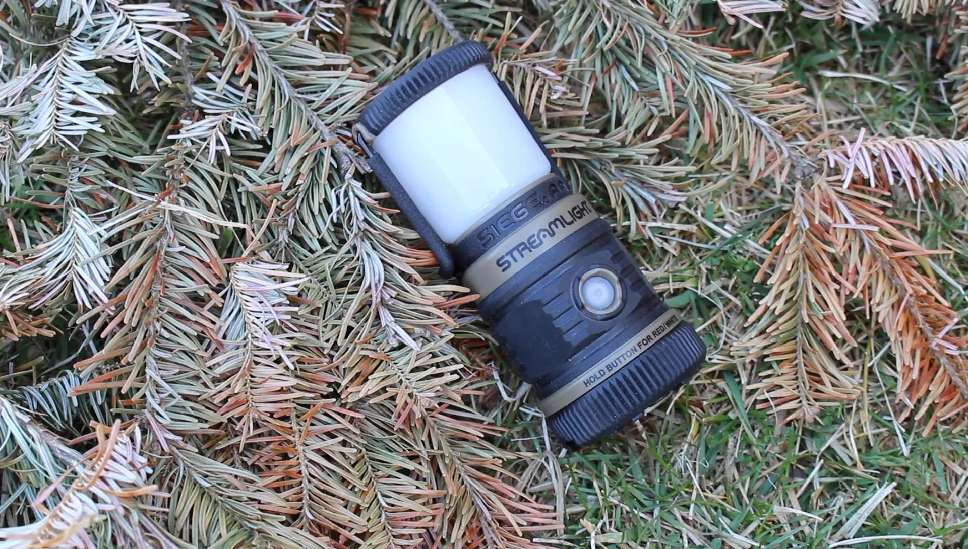 The lantern in red light mode.