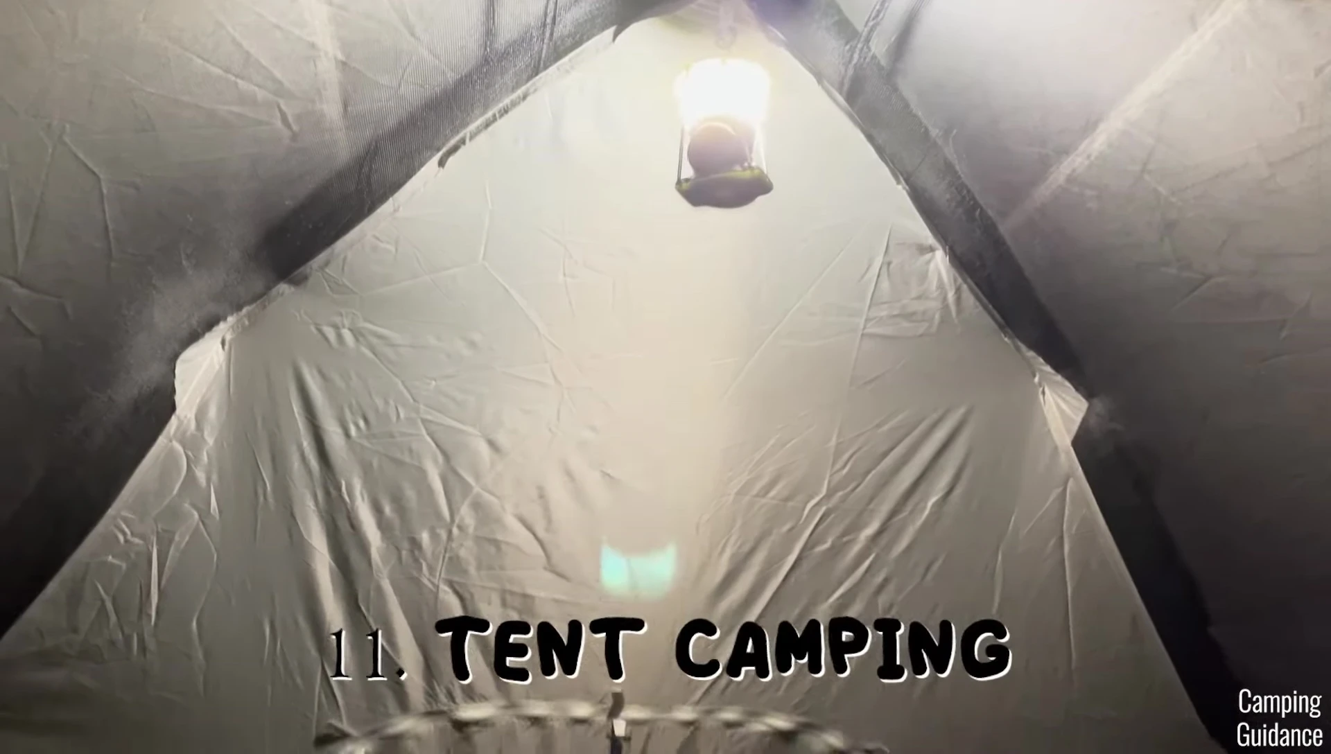 Lighthouse Mini illuminating a tent