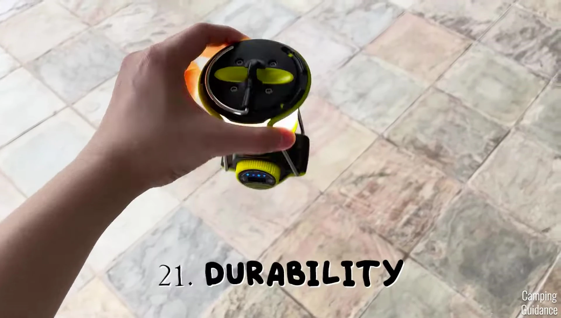 Drop test of the lantern