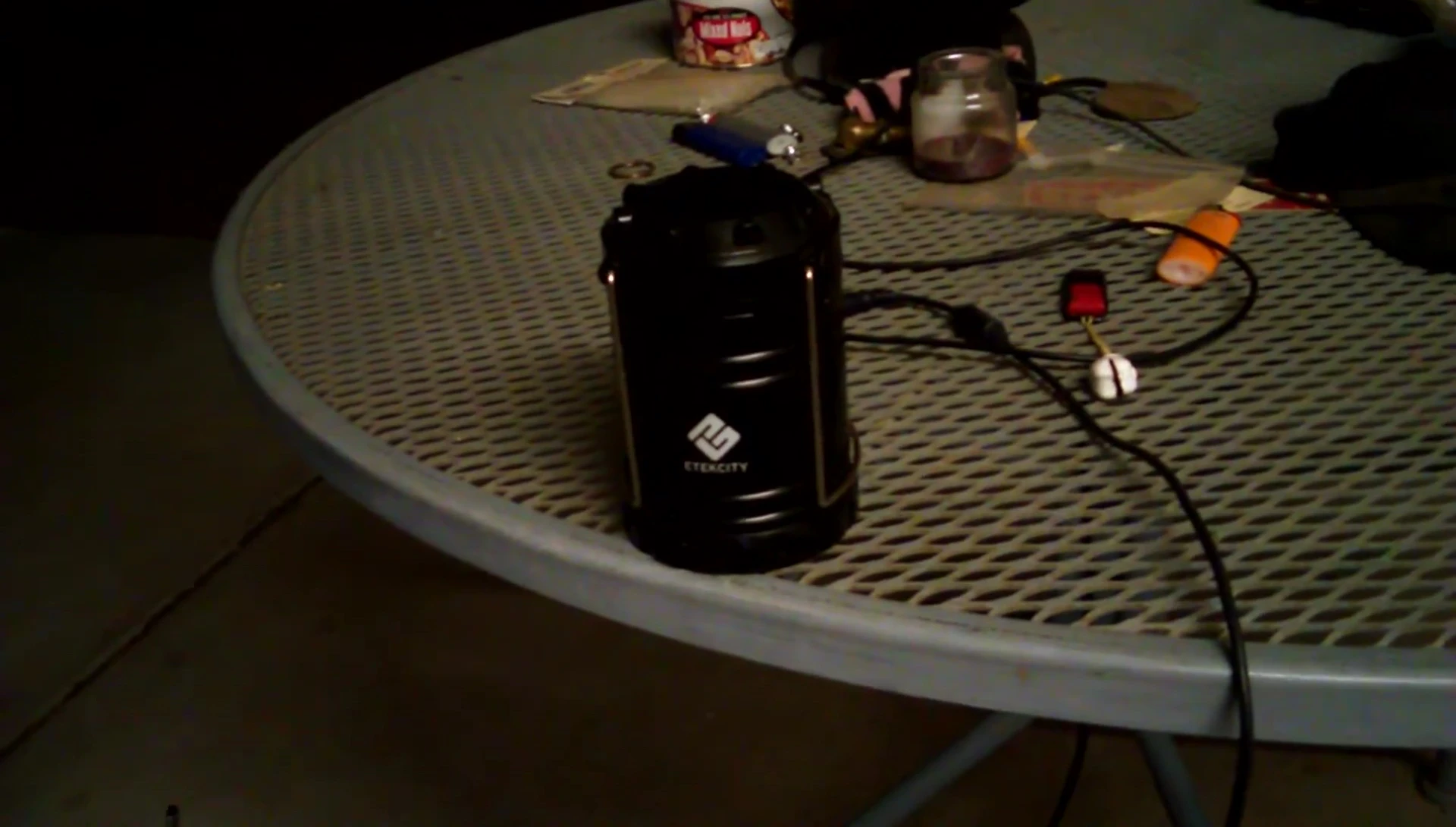 ETEKCITY lantern illuminating a wide area