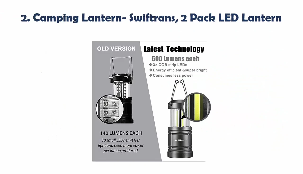 The Swiffer lantern showcased