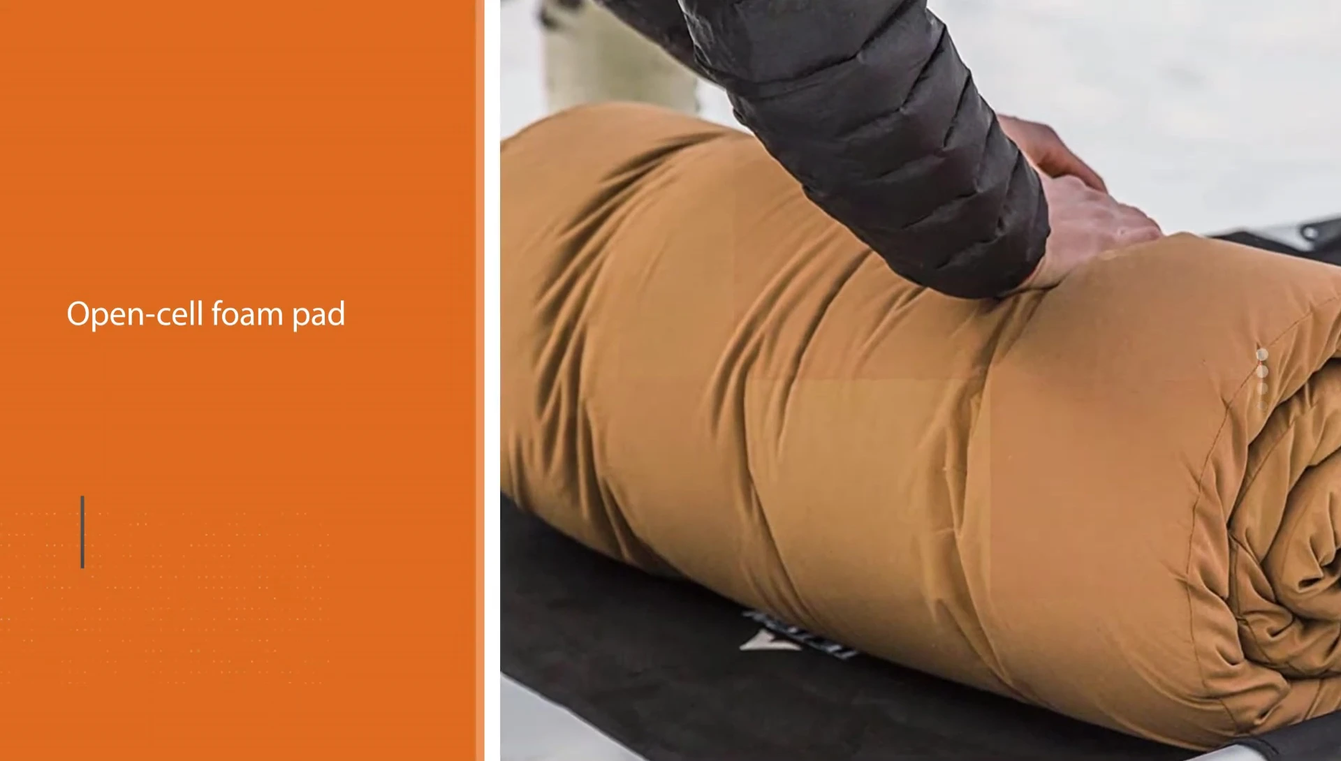 Teton Sports pad showing storage straps