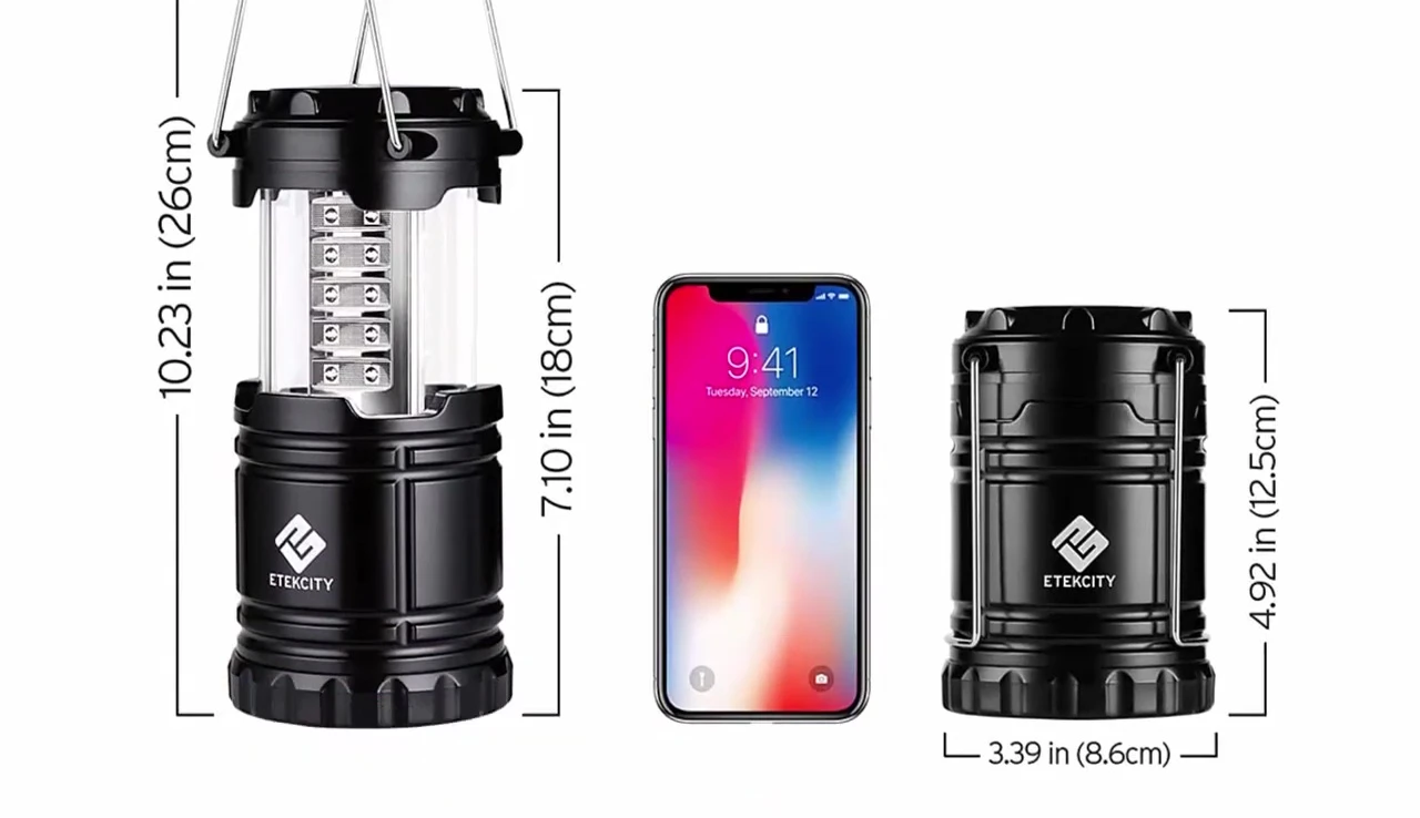 The storage compartment on the IT Tech City Lantern