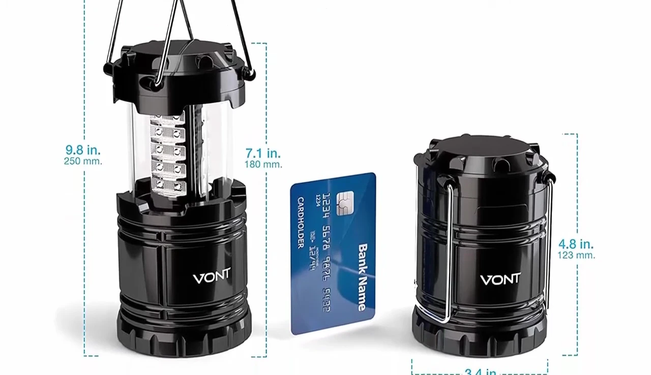 The collapsible design of the Von lantern