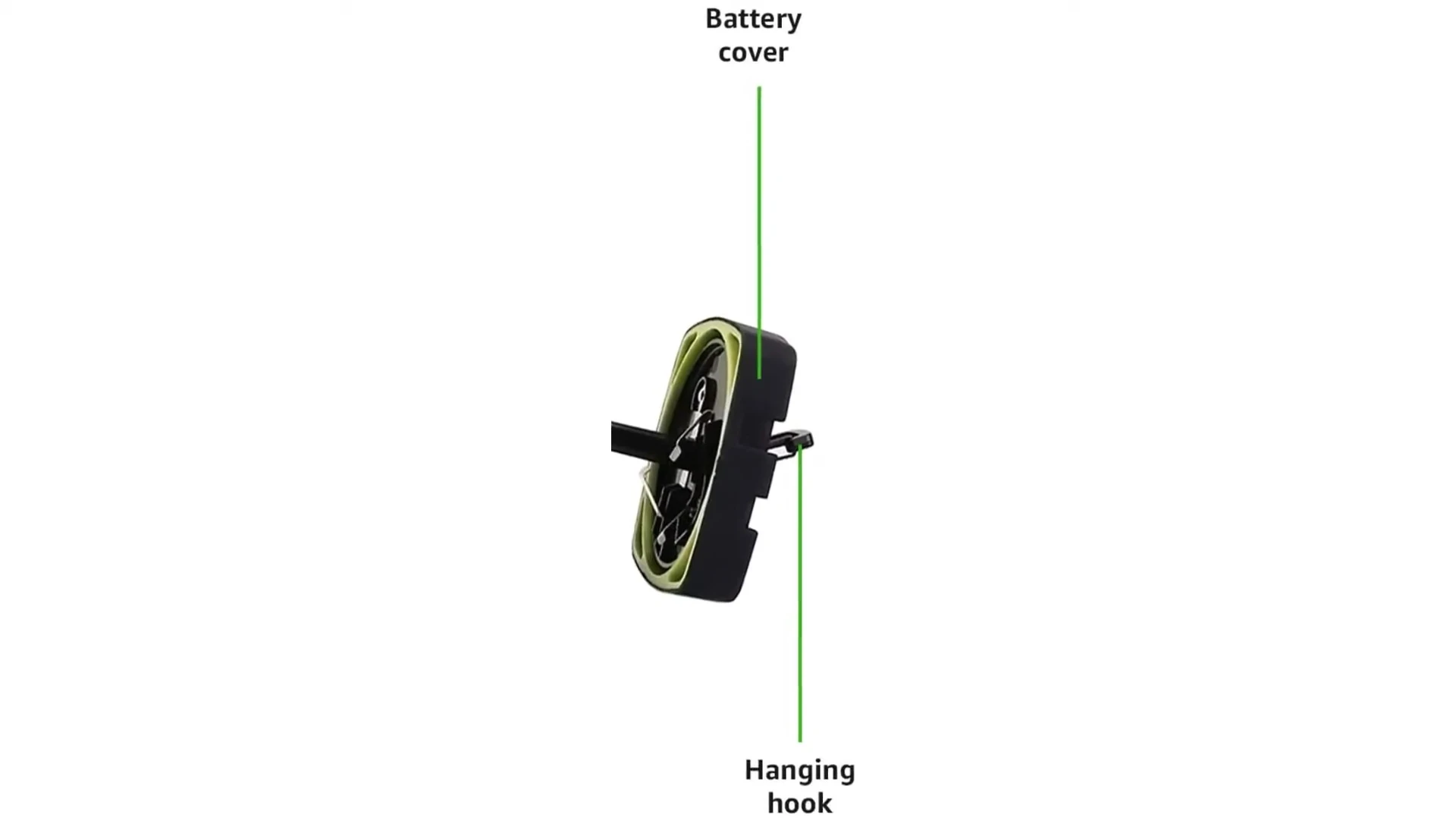 Highlighting the dual hooks of the lantern