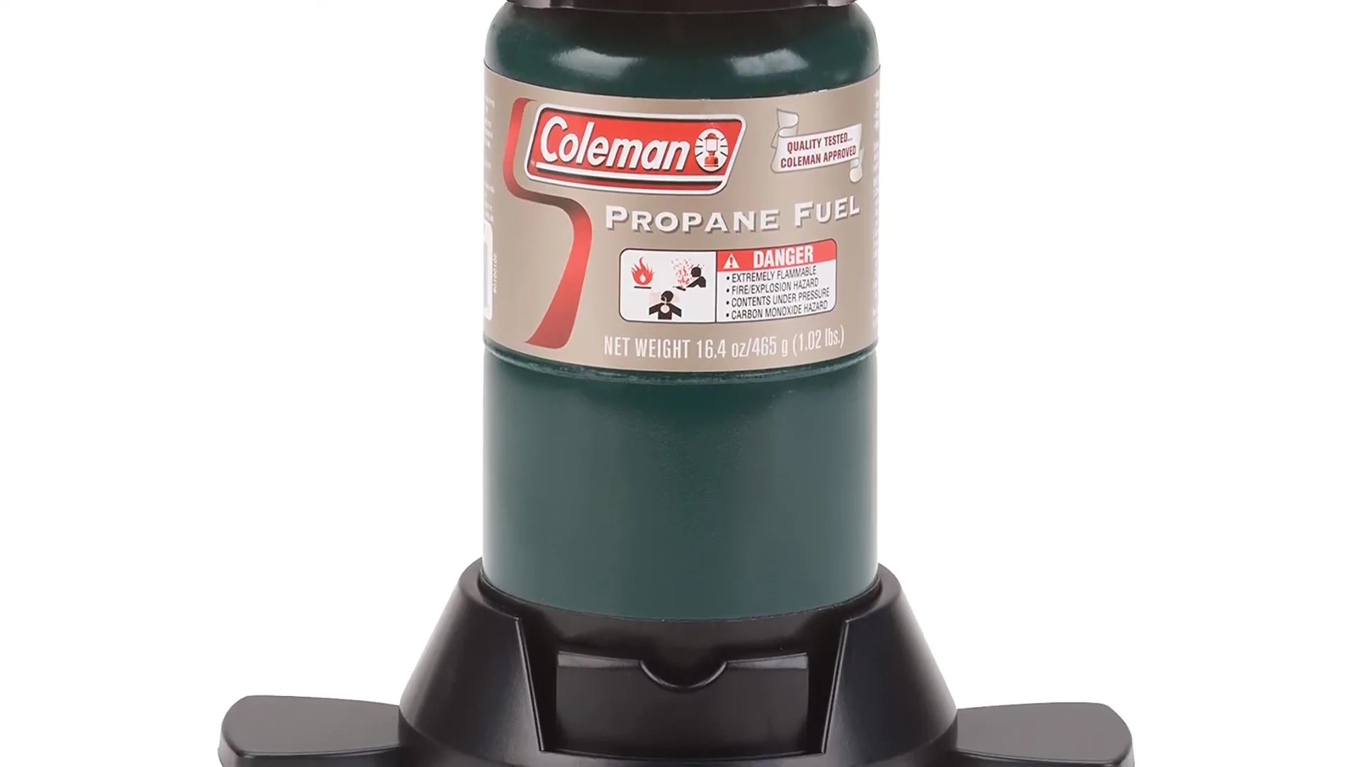 The Coleman lantern showing its stable base