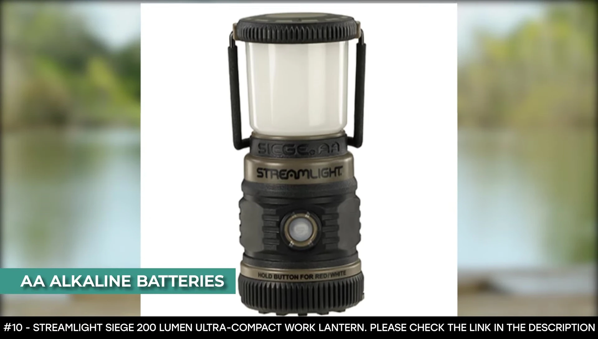 Streamlight Siege 200 Lumen Lantern showcasing light modes