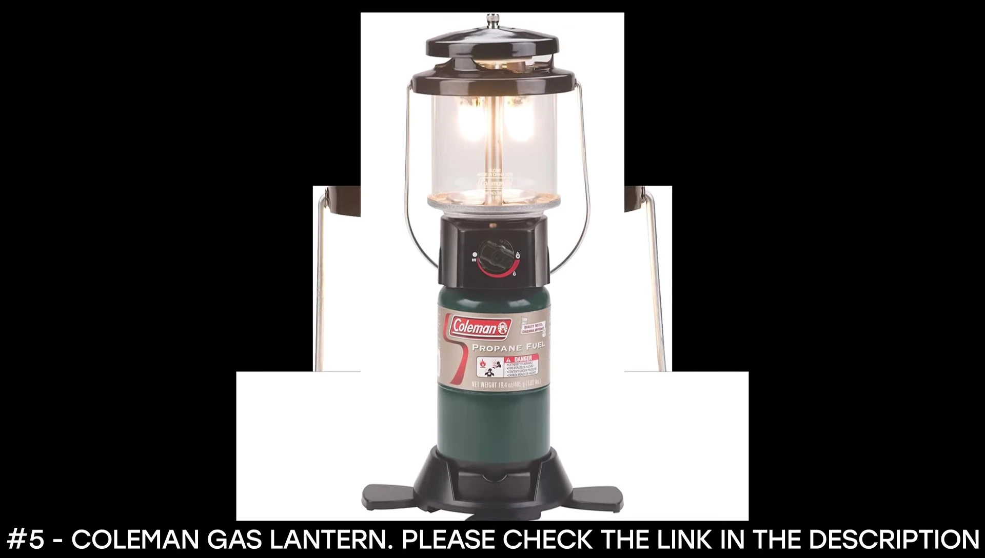 Coleman Gas Lantern highlighting Instastart ignition