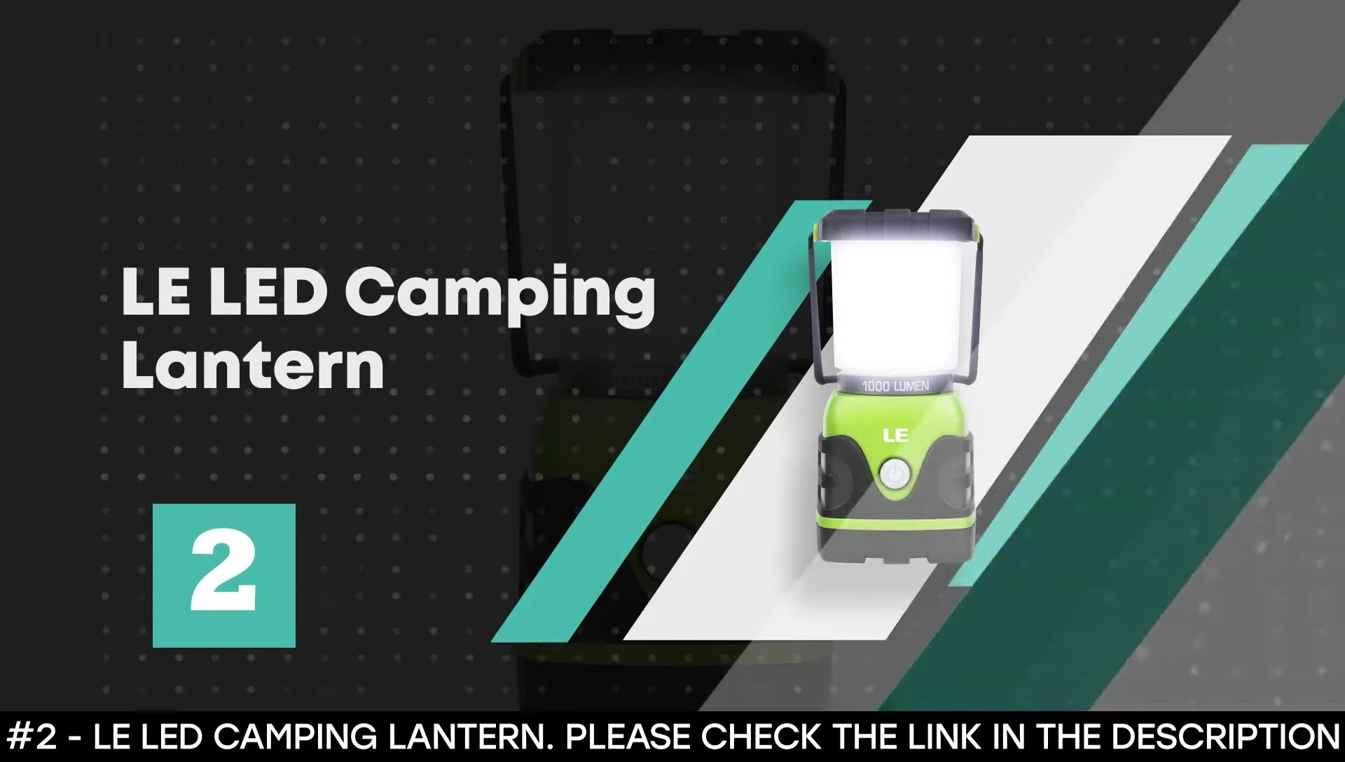 LE LED Camping Lantern showcasing its brightness
