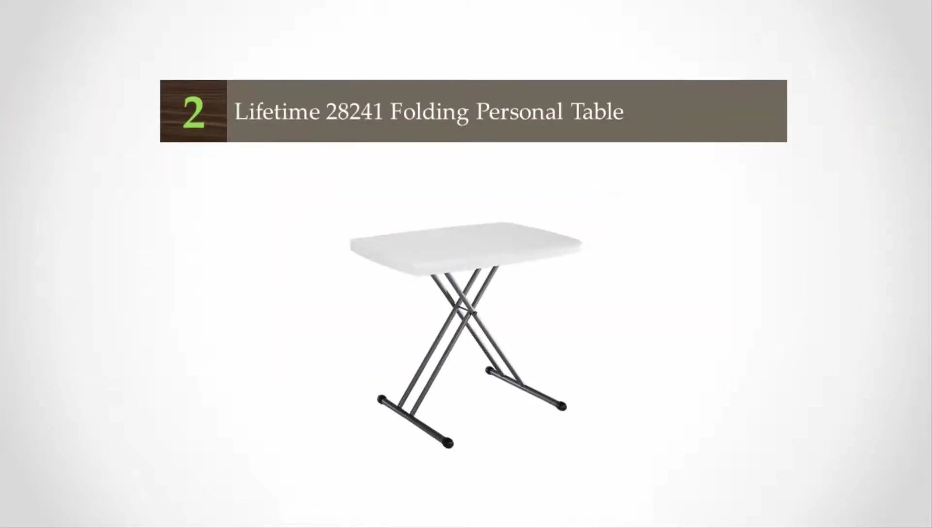 Lifetime personal-sized folding table