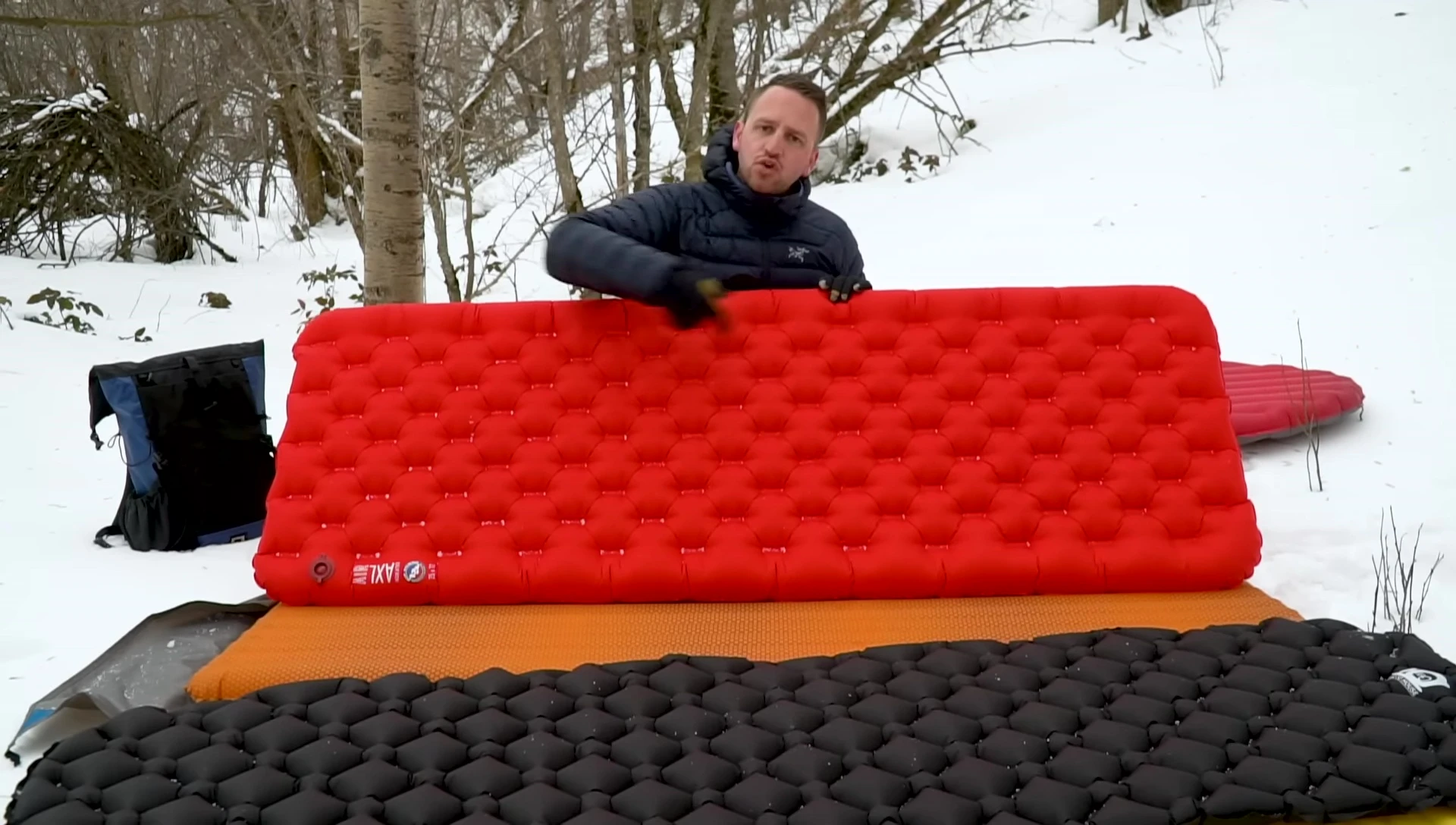 Close-up of Big Agnes sleeping pad dimensions