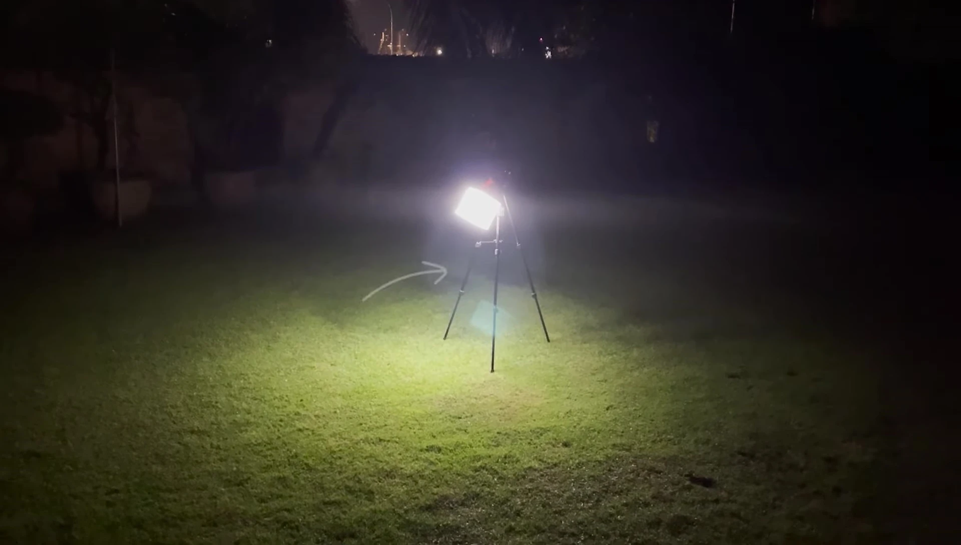 Measuring the illuminated area of a lantern