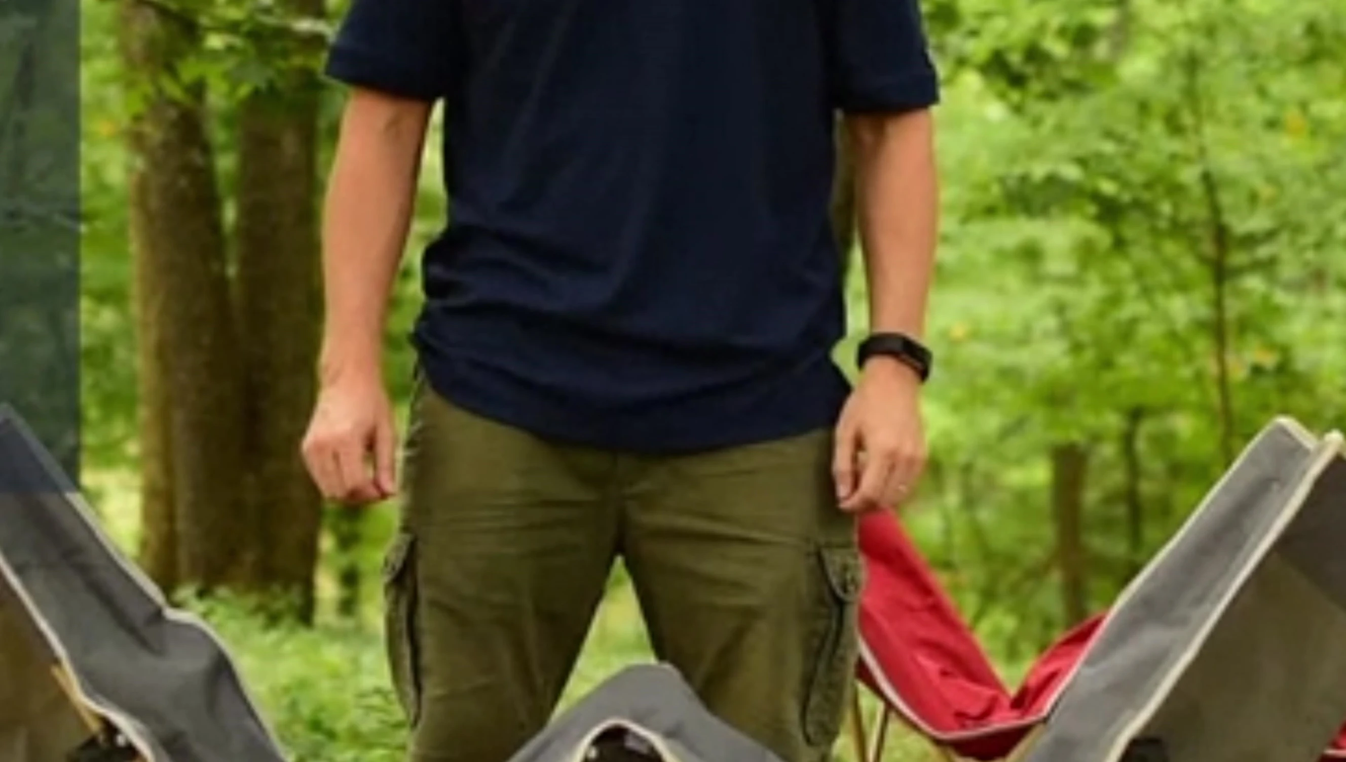 Osage River Standard Folding Cot shown assembled.