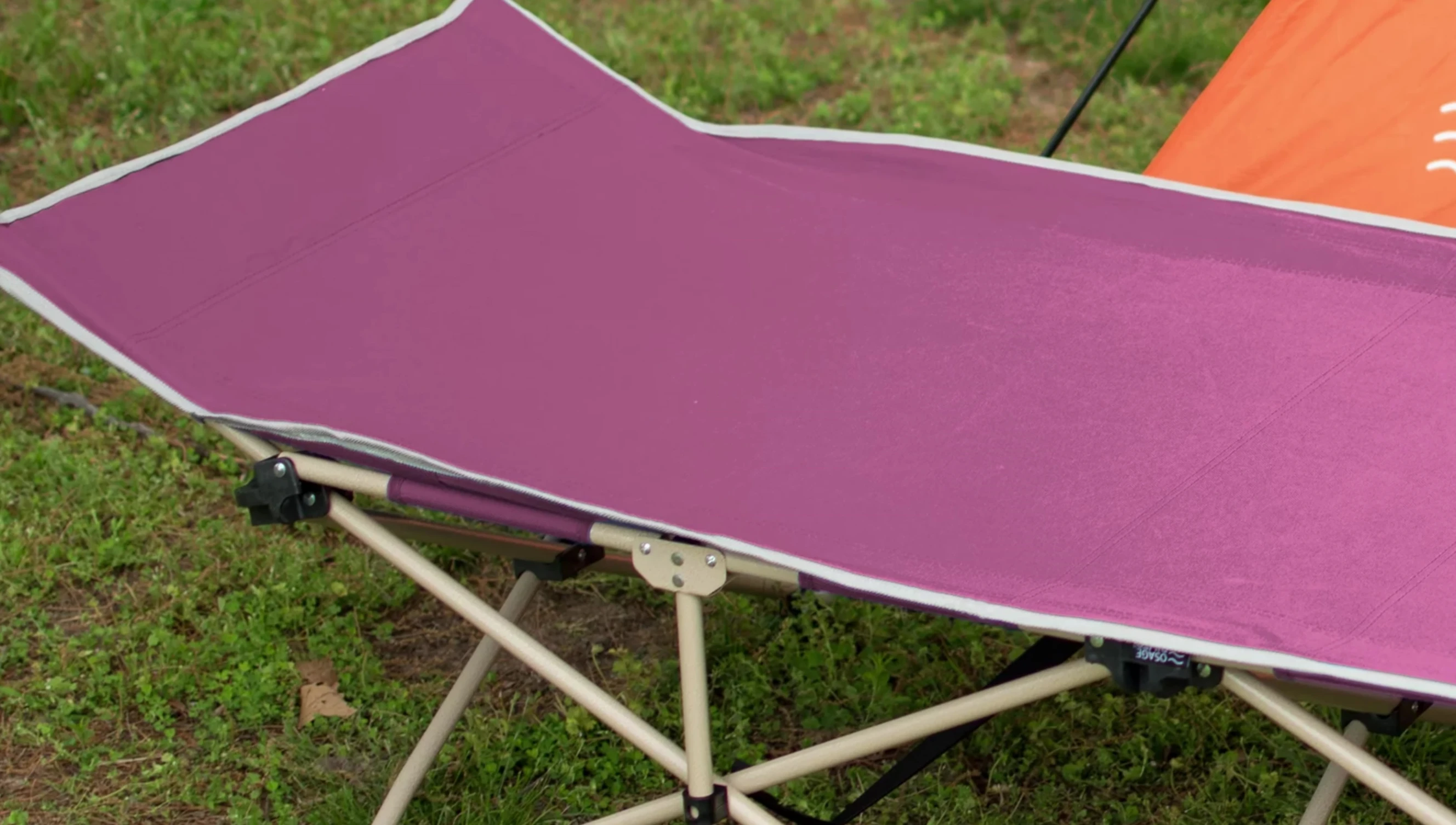 Osage River Standard Folding Cot in a tent.