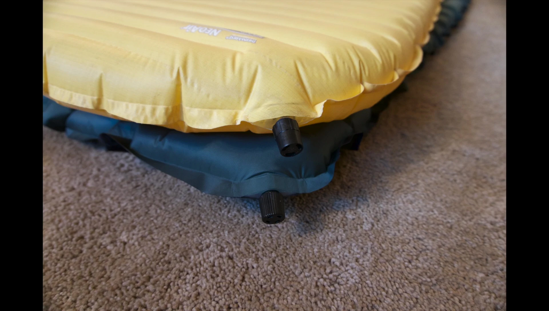 Overview shot of both sleeping pads side-by-side.