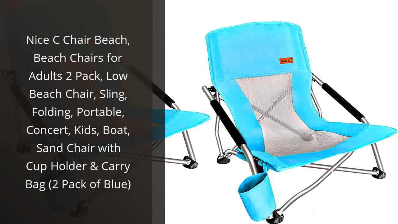 Close-up of the Nice Sea beach chair
