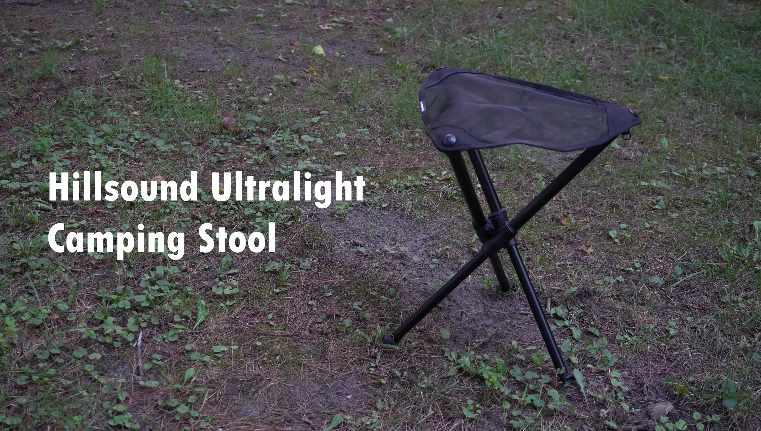 Hillsound Ultra Light Camping Stool shown folded