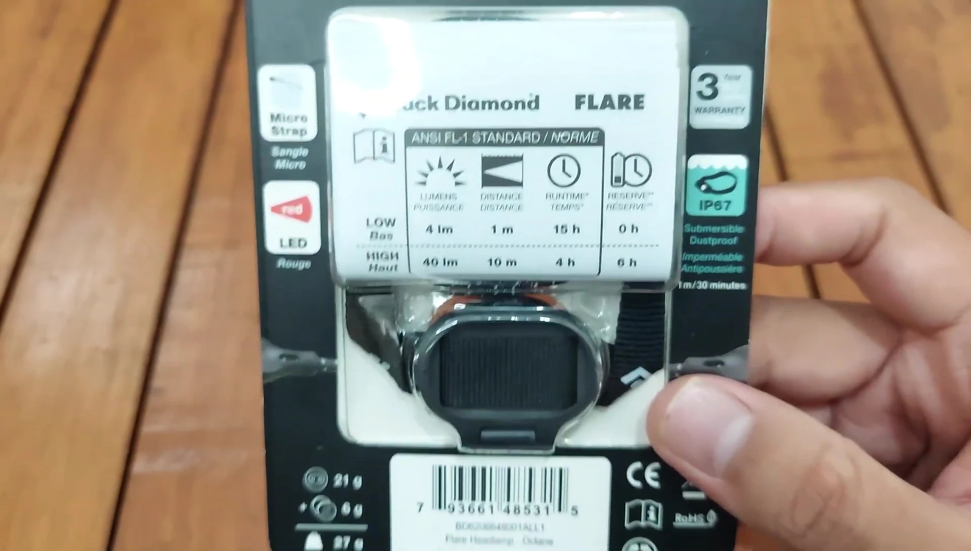 Information about battery life