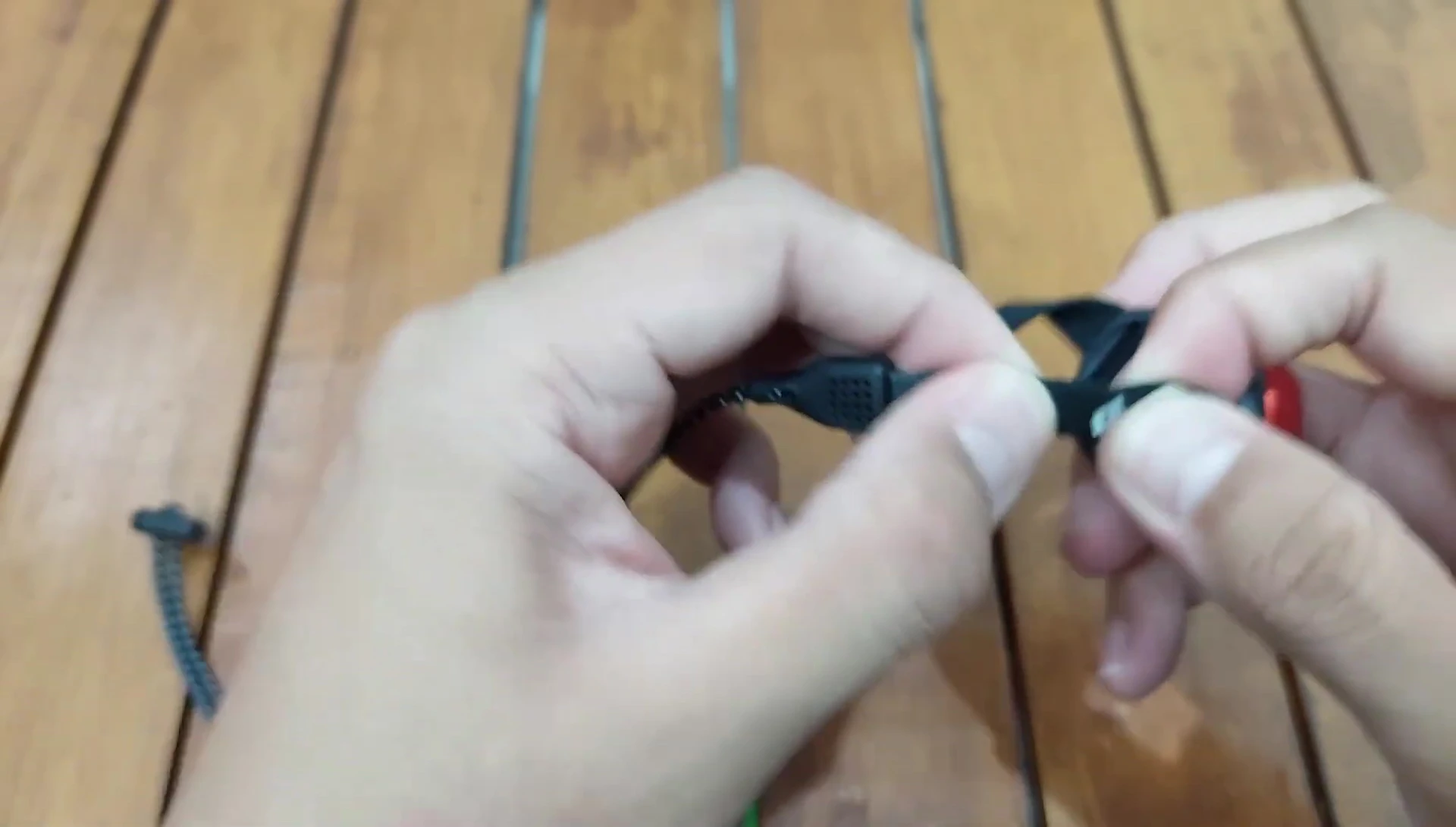 Headlamp strap detail