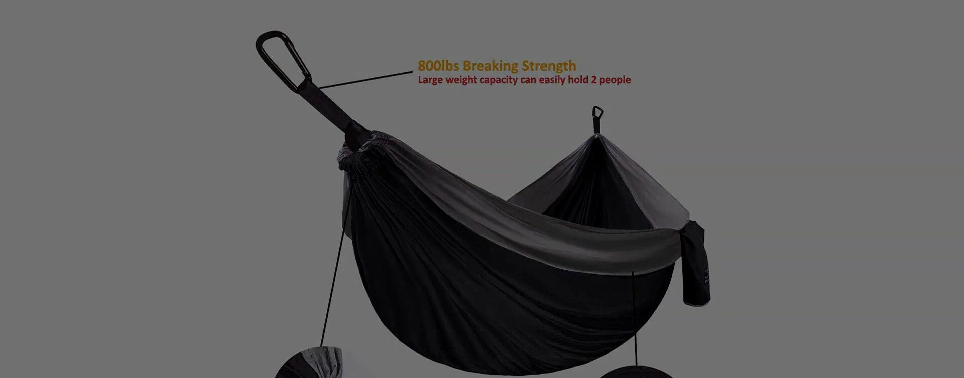Image highlighting the durable parachute nylon material.
