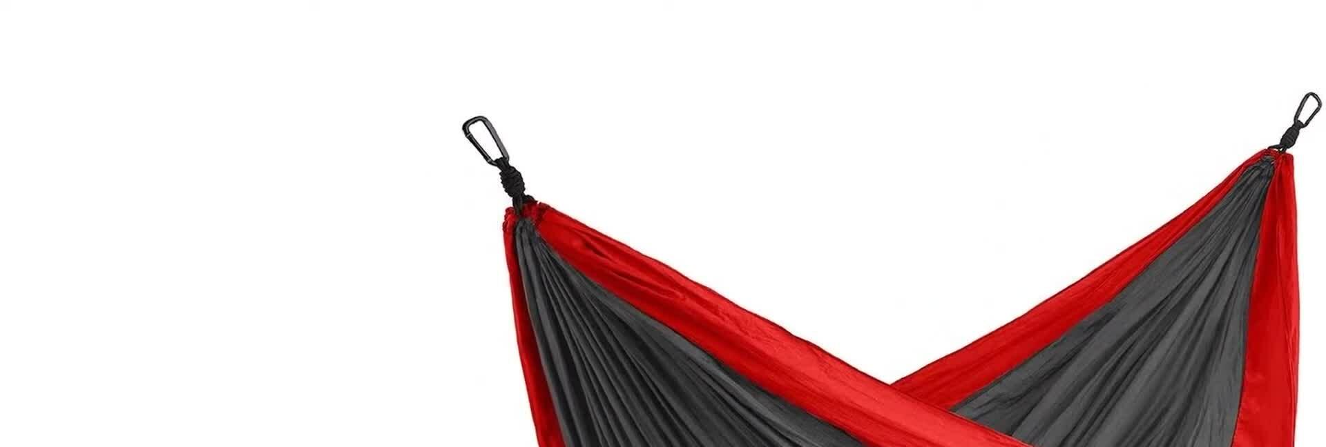Hammock showcasing its soft and breathable nylon material