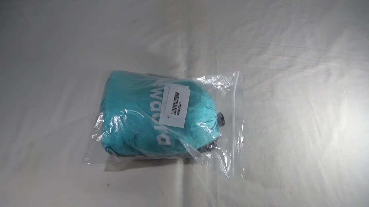 The Newdora Camping Hammock in its Amazon box and Ziploc bag.