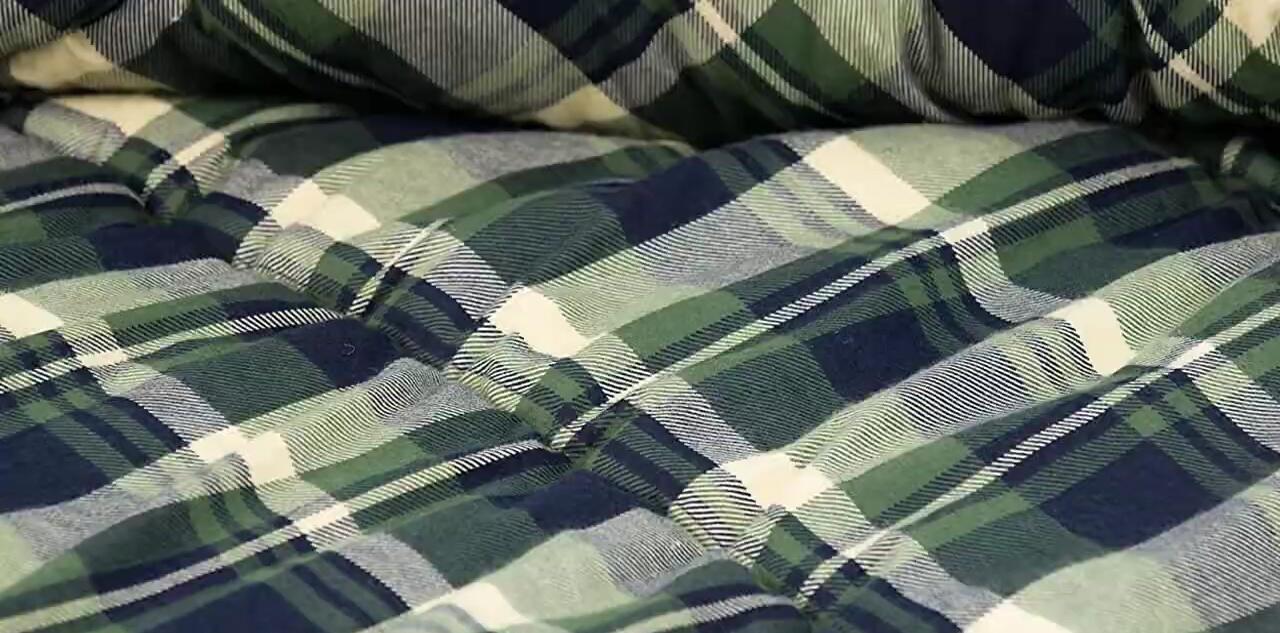 The Coleman Brazos sleeping bag displayed