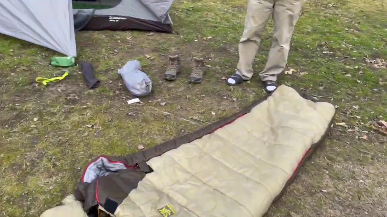 Close-up of the Slumberjack -20 degree mummy bag