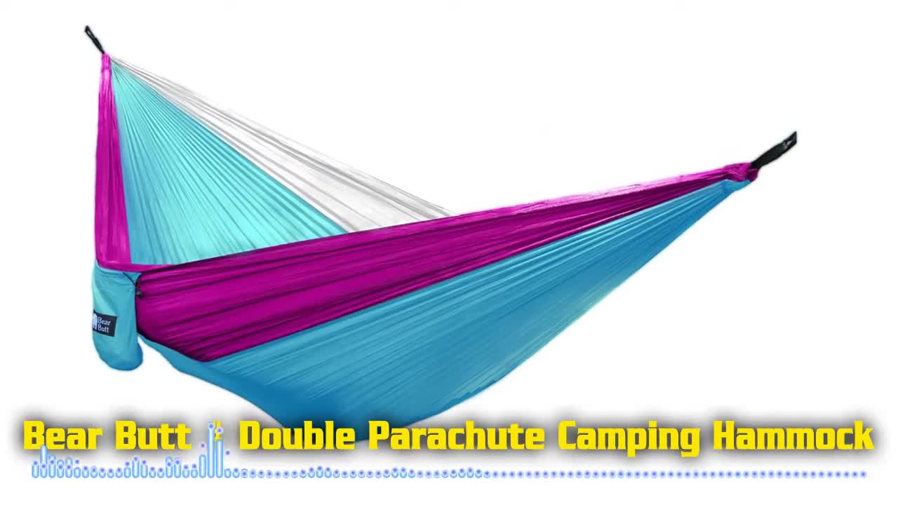 Close-up of the Bear Butt Double Parachute Hammock