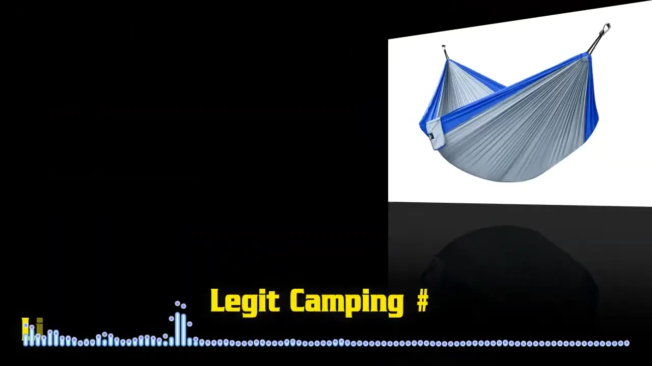 The lightweight parachute hammock displayed