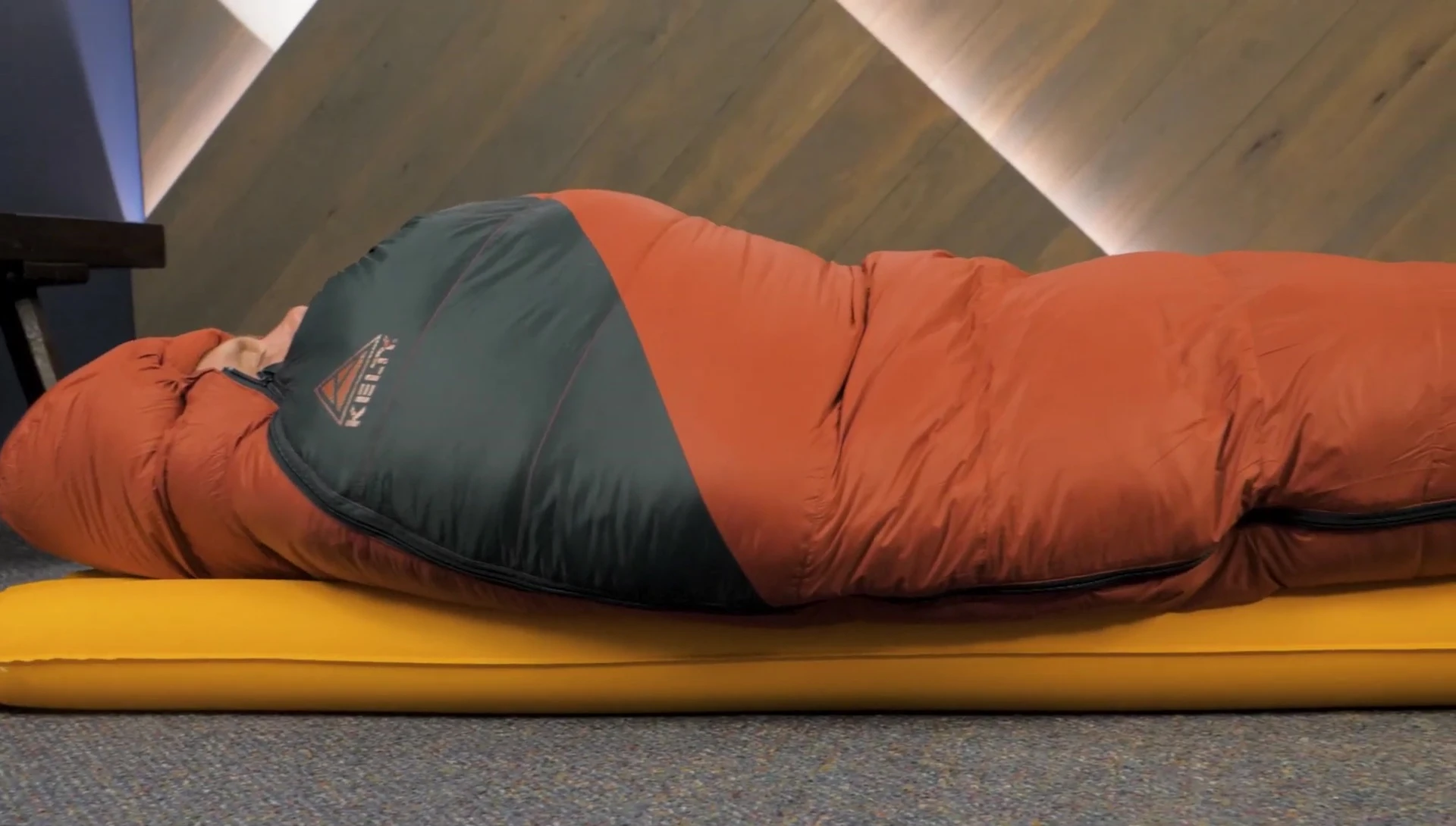 Final shot of the sleeping bag