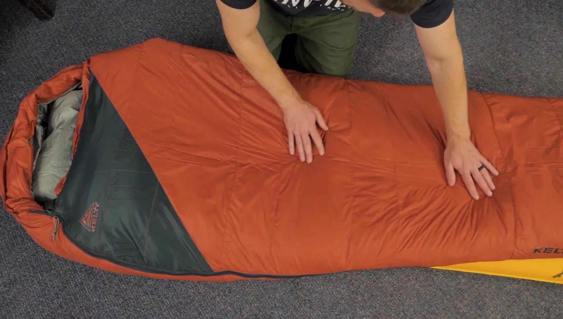 Image showcasing the recycled nylon taffeta outer shell