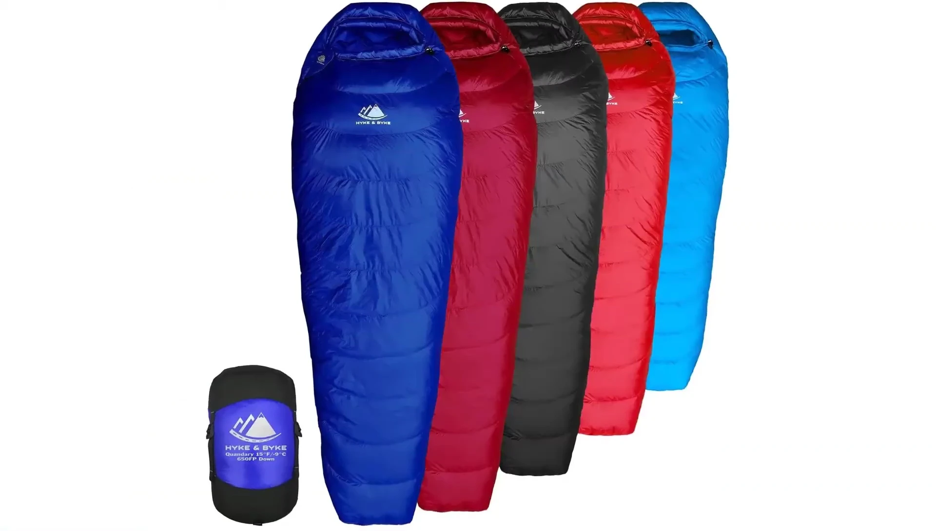 Close-up of the Quantity sleeping bag showcasing its design