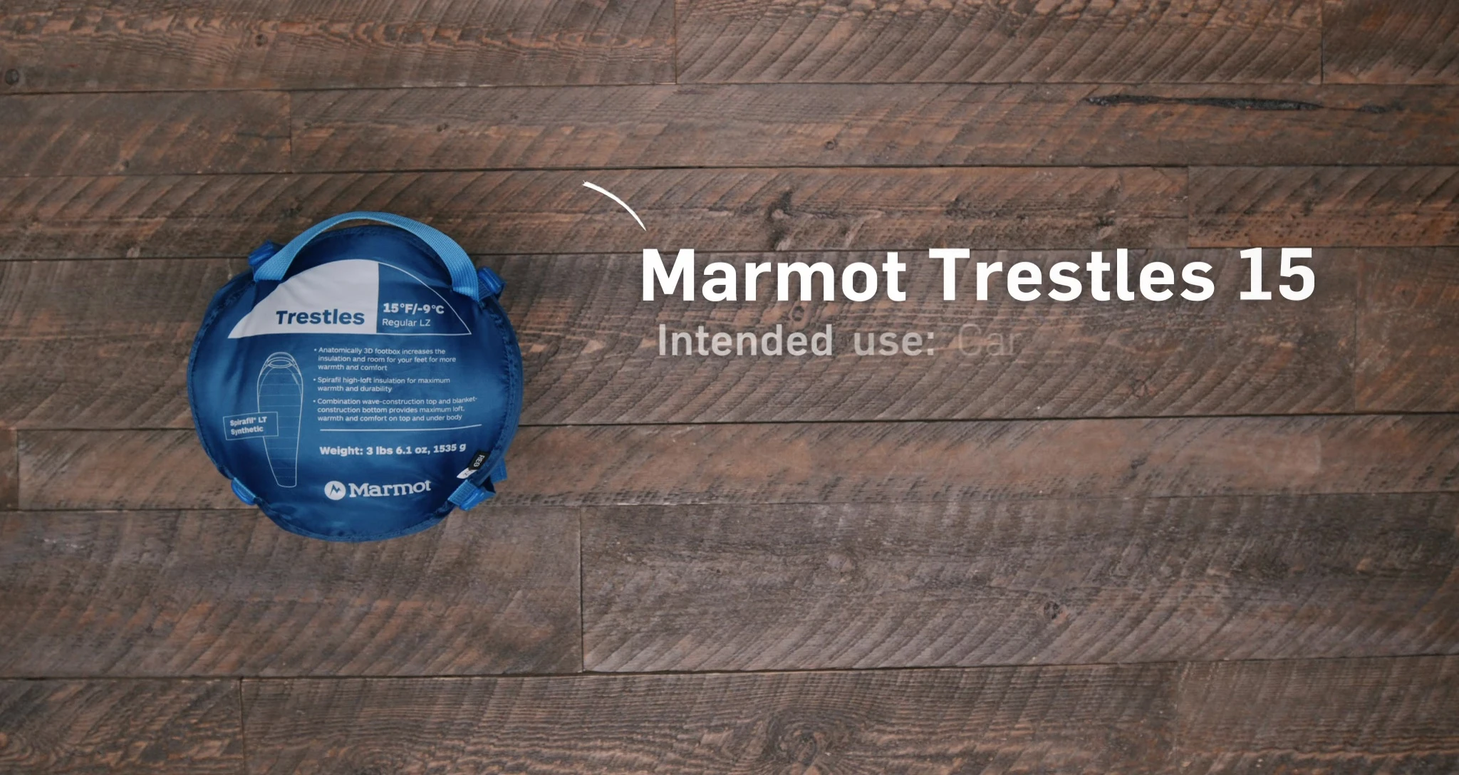 Detailed view of the Marmot Trestles 15